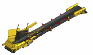 TRANSPORTADOR DE BANDA DE ALMACENAMIENTO DERECHO (FRACCIÓN MEDIA)